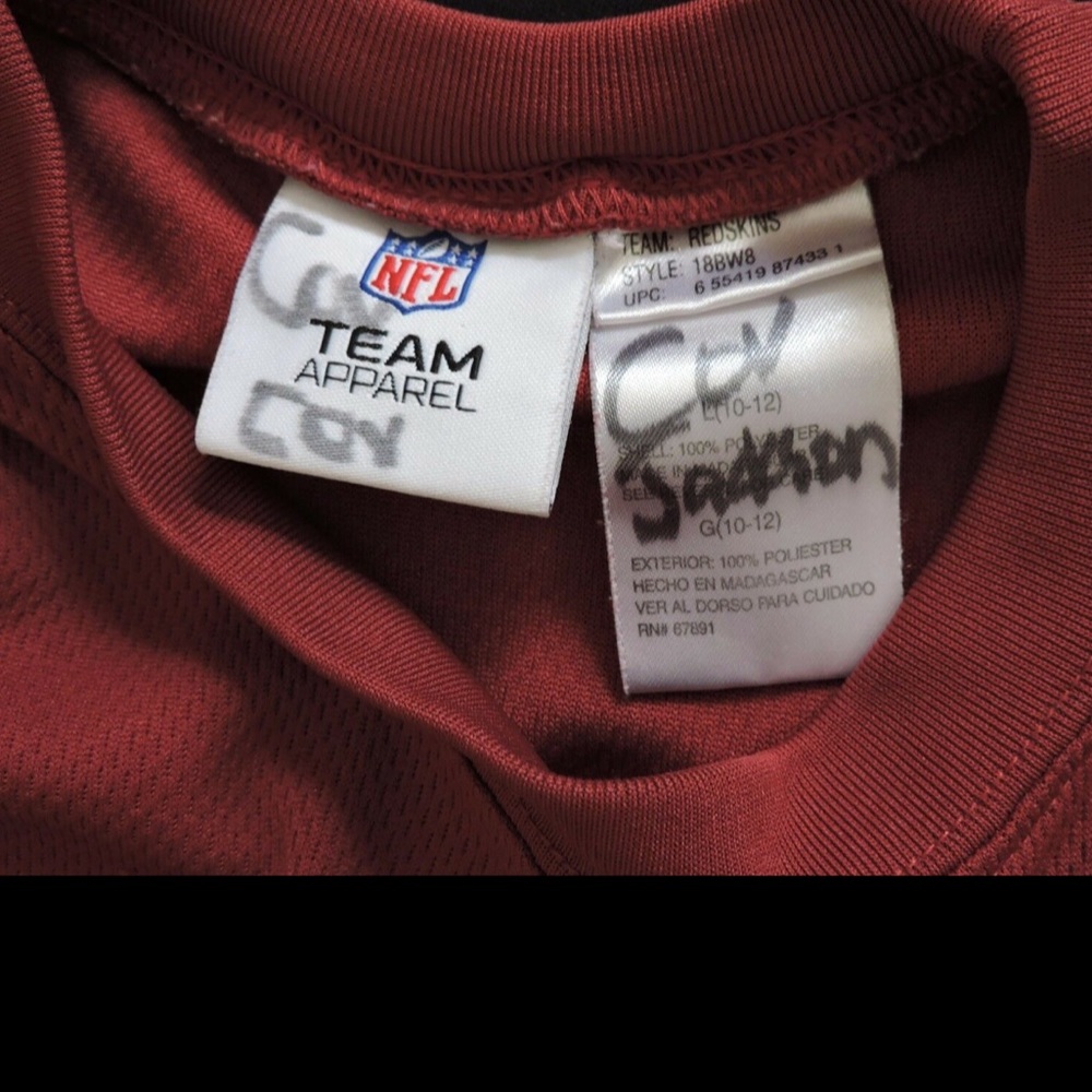 Redskins NFL Team Apparel Jersey Youth Large - Picture 4 of 4